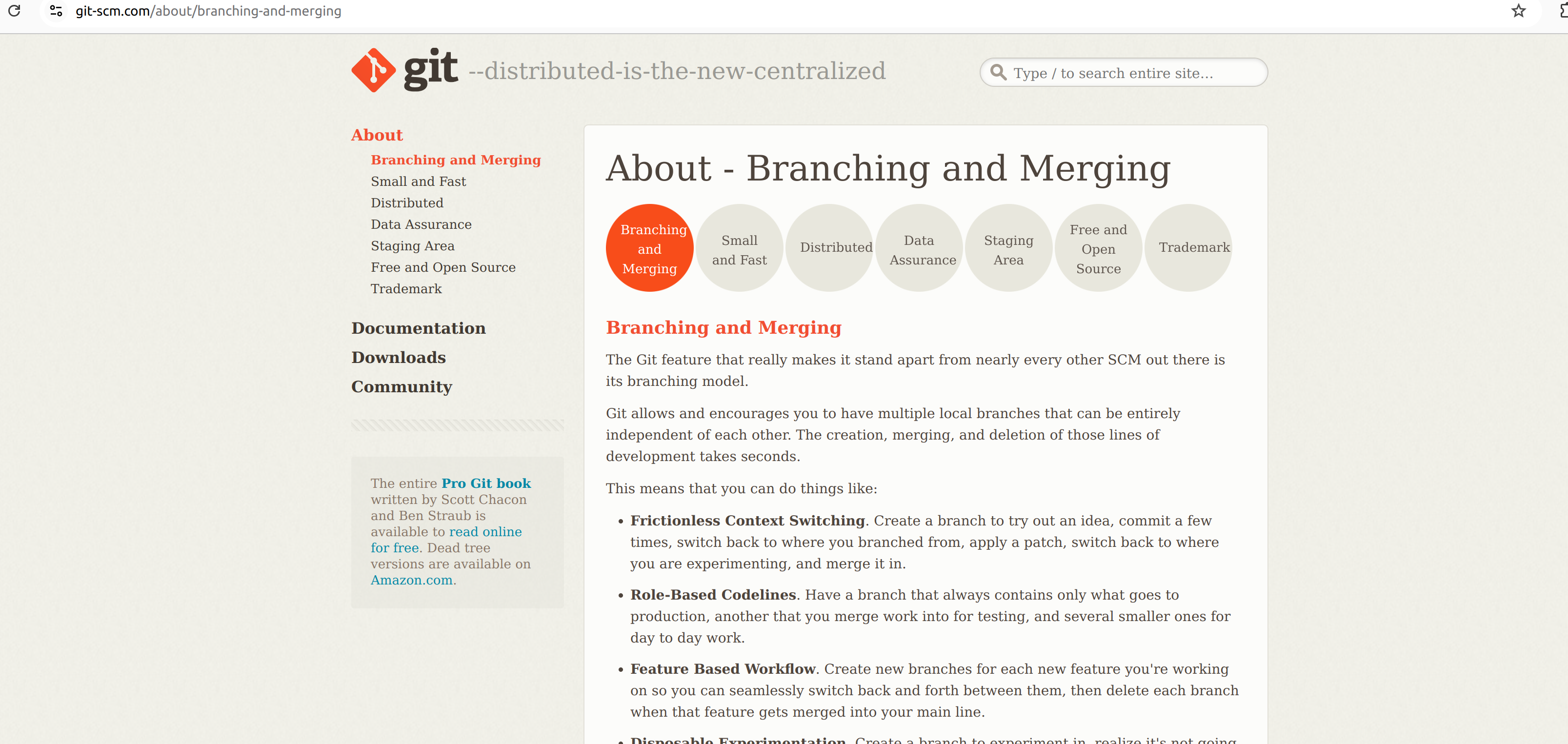 git webpage